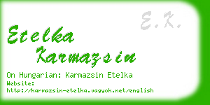 etelka karmazsin business card